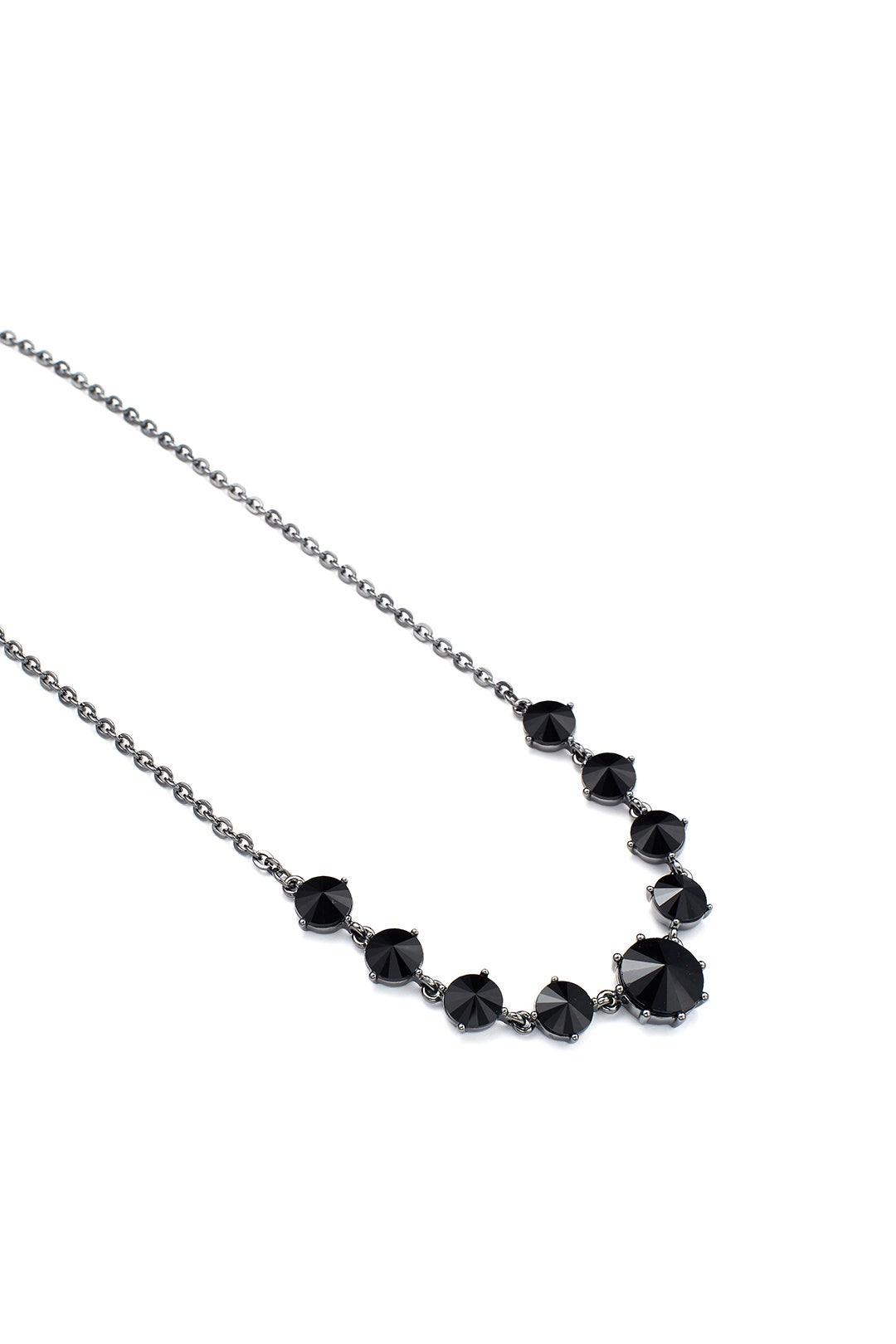 Black Stone Necklace by Slate & Willow Accessories 1