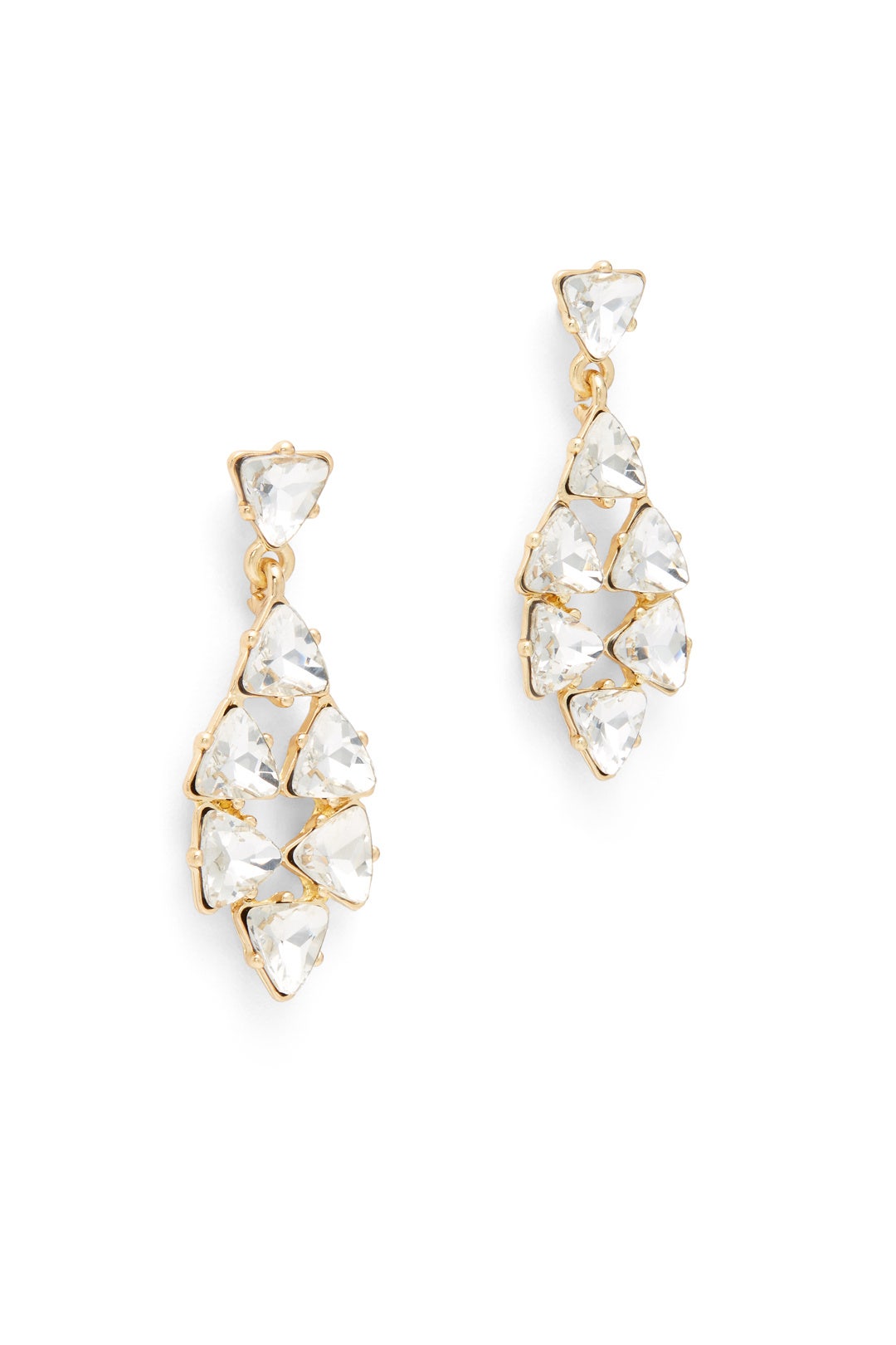 Crystal Direction Drop Earrings by Slate & Willow Accessories 1