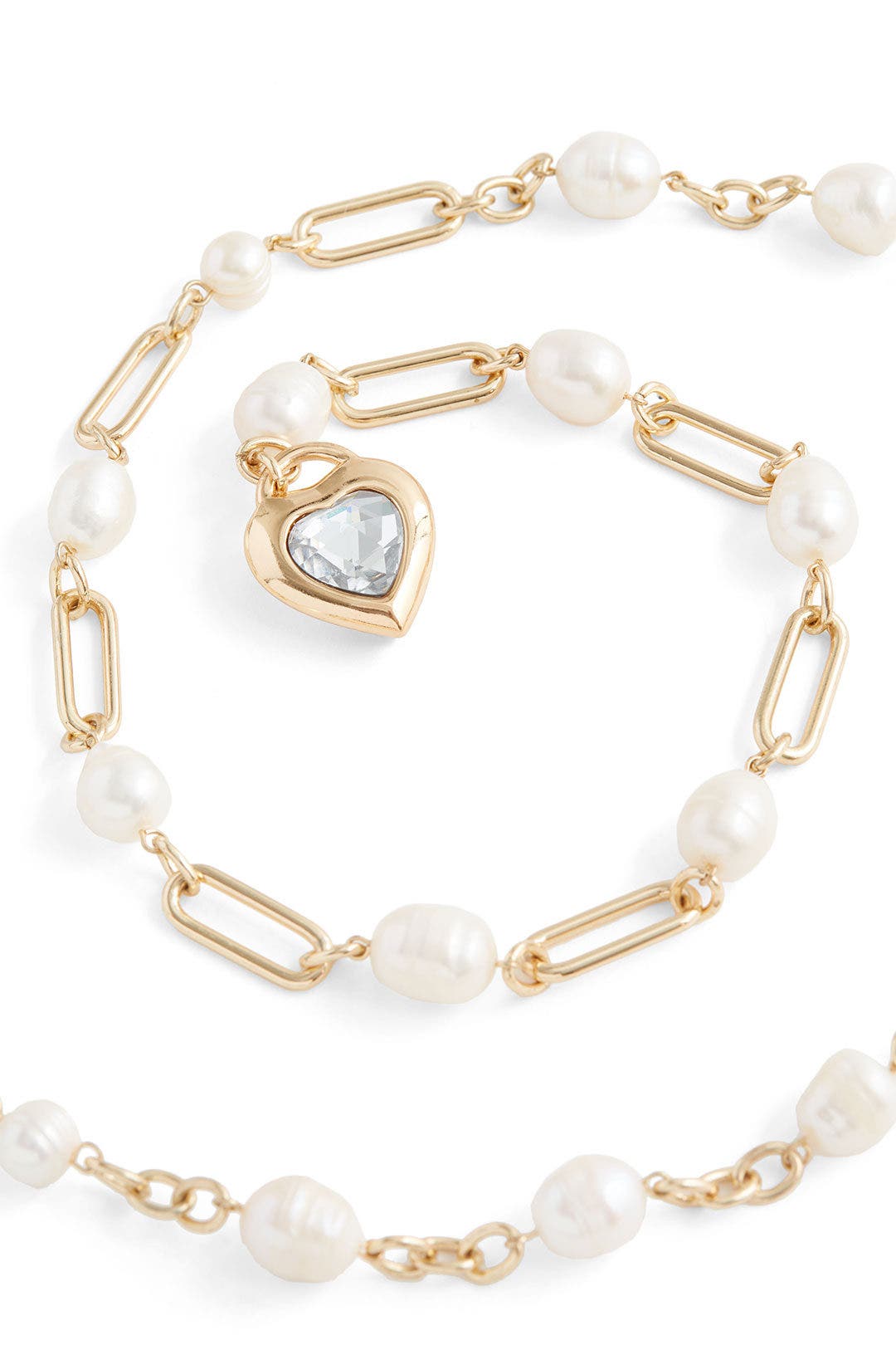 Gold Pearl Lupe Necklace by Dannijo 1
