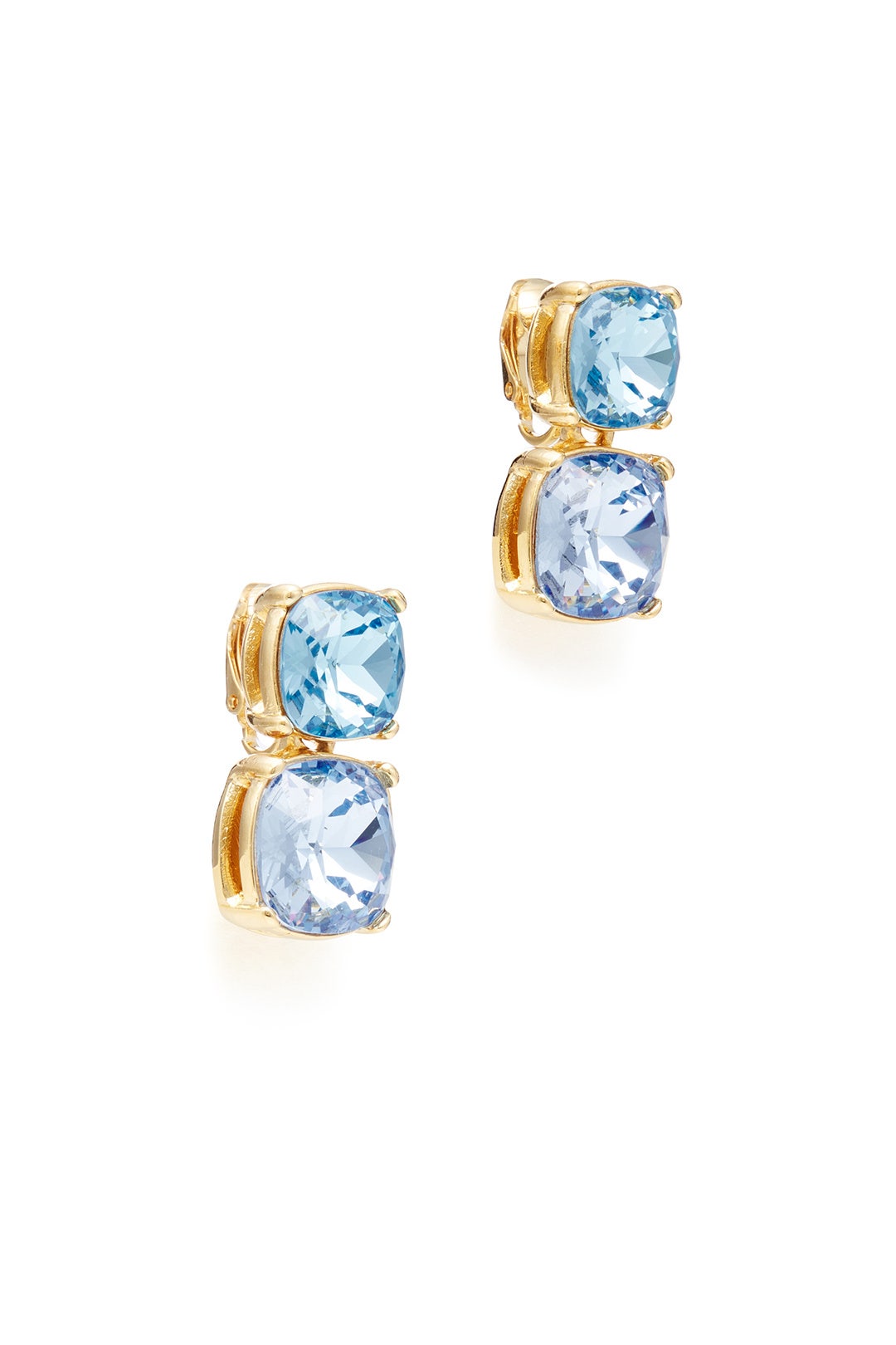 Shades of Blue Crystal Drop Earrings by Kenneth Jay Lane 1