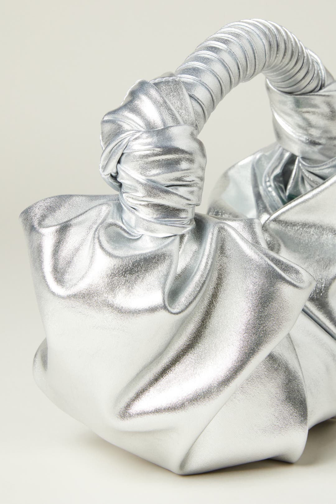 Silver Lopsy Bag by SIMONMILLER Accessories | Rent the Runway