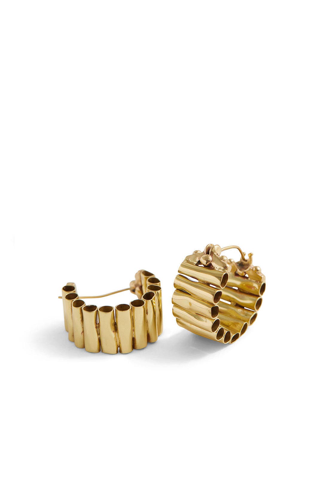 Gold Pawn Vessel Hoops by ELLERY Accessories 1