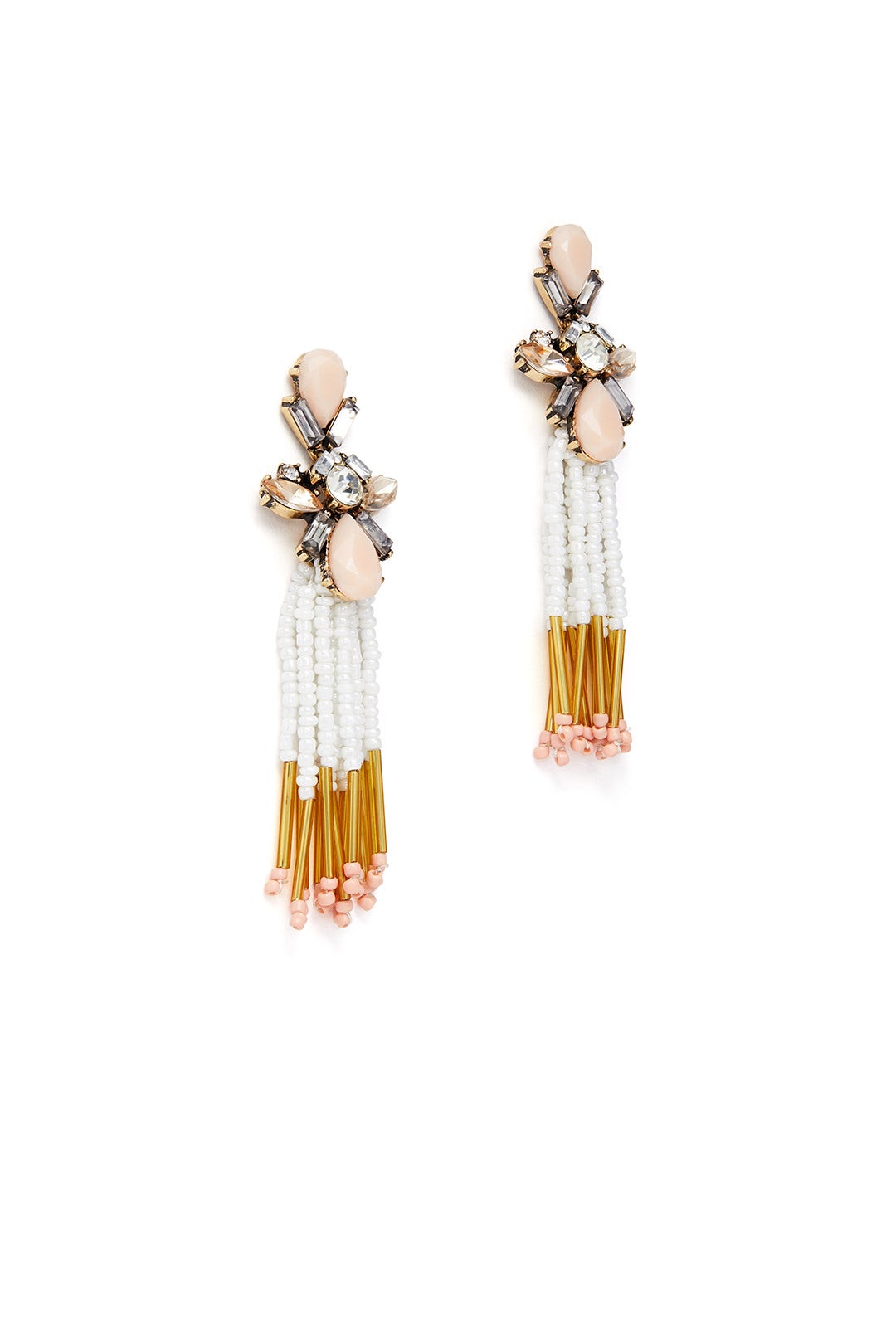 Multi Beaded Tassel Earrings by Slate & Willow Accessories 1