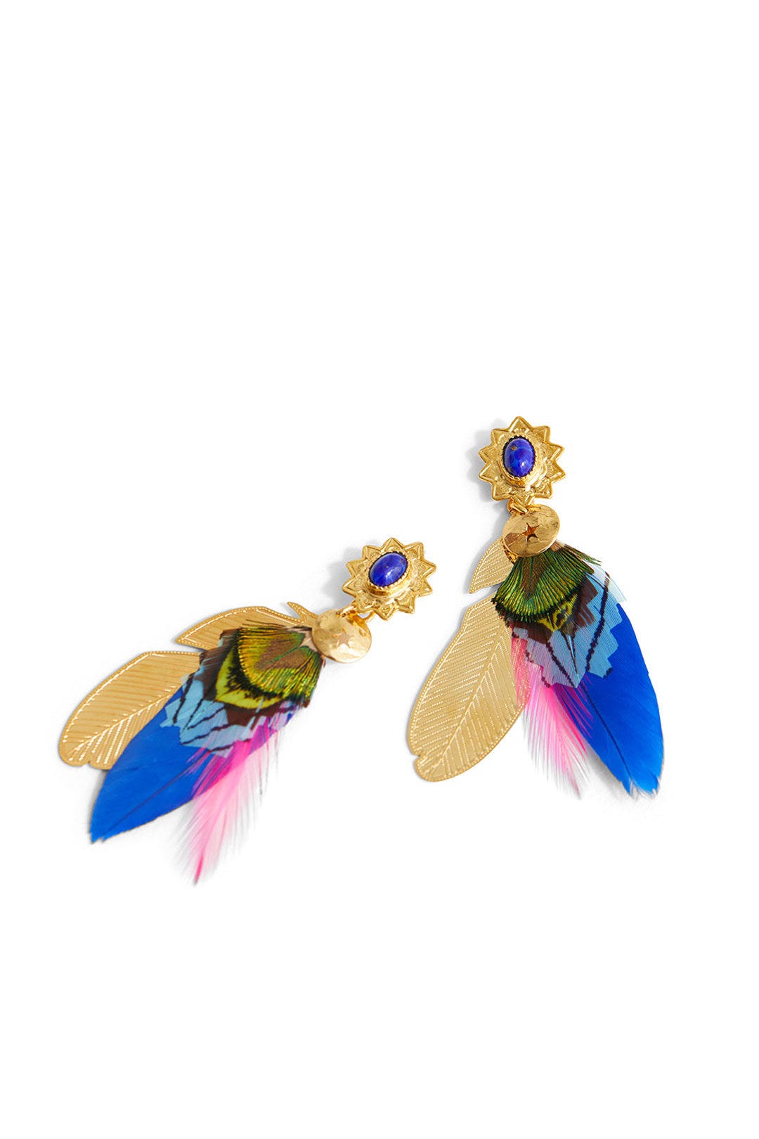 Bo Sao 2 Plumes Earrings by Gas Bijoux 1