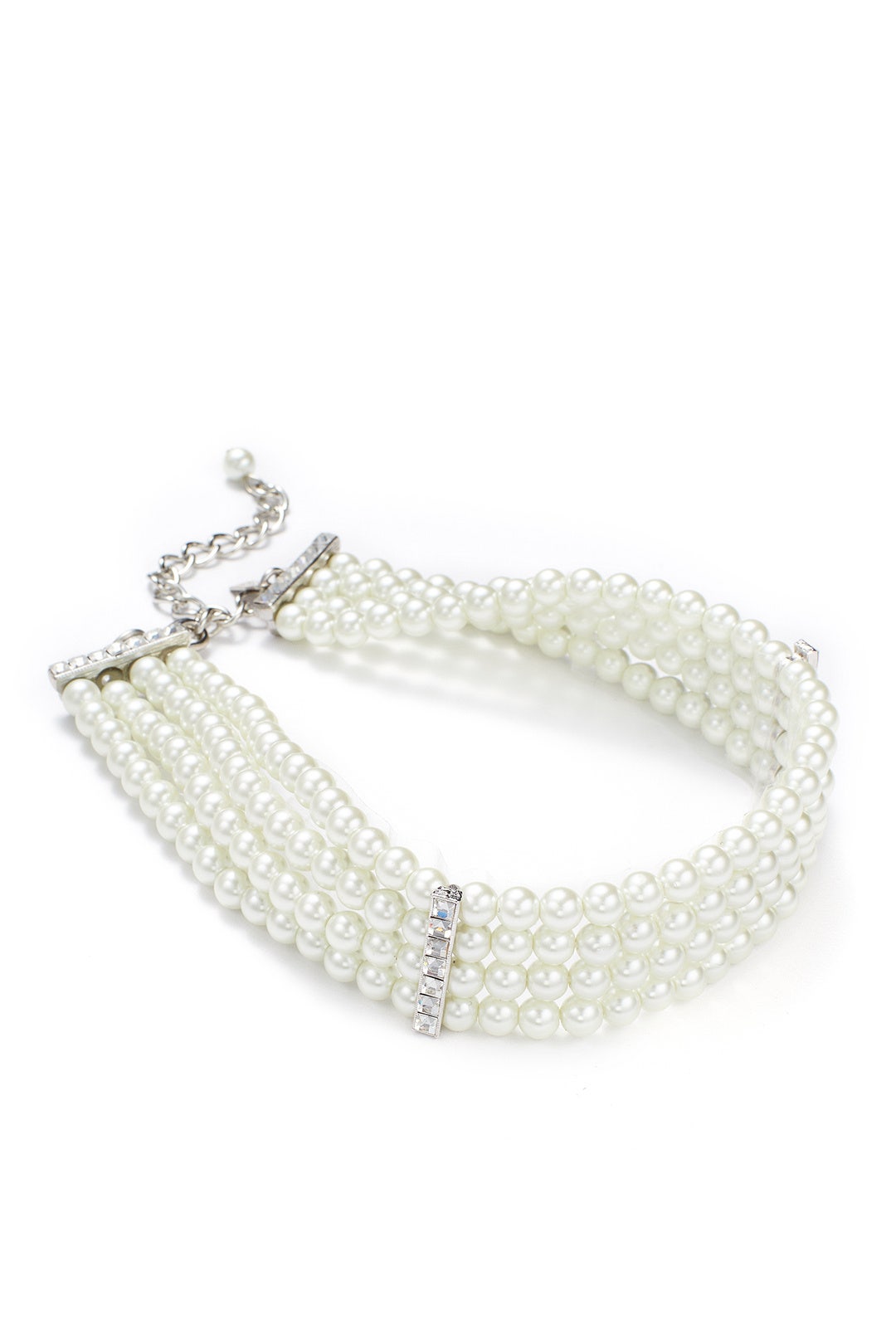 Crystal Edges Pearl Choker by Kenneth Jay Lane 1