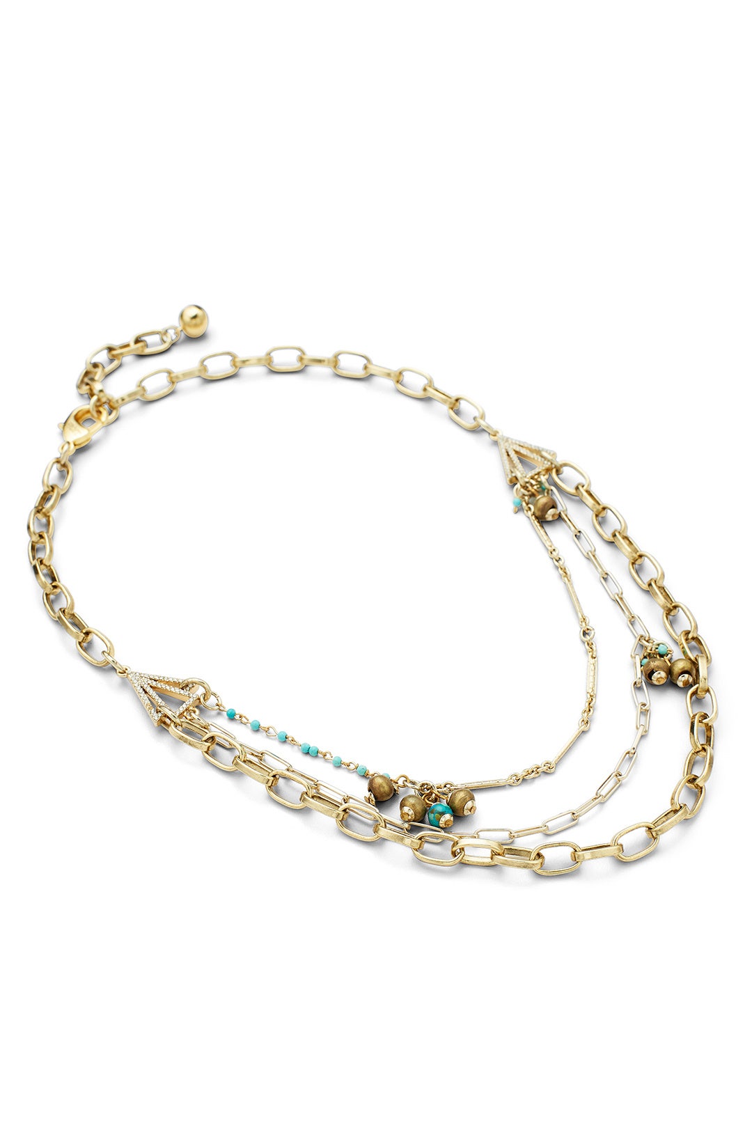 Discovery Charm Triple Necklace by Lulu Frost 1