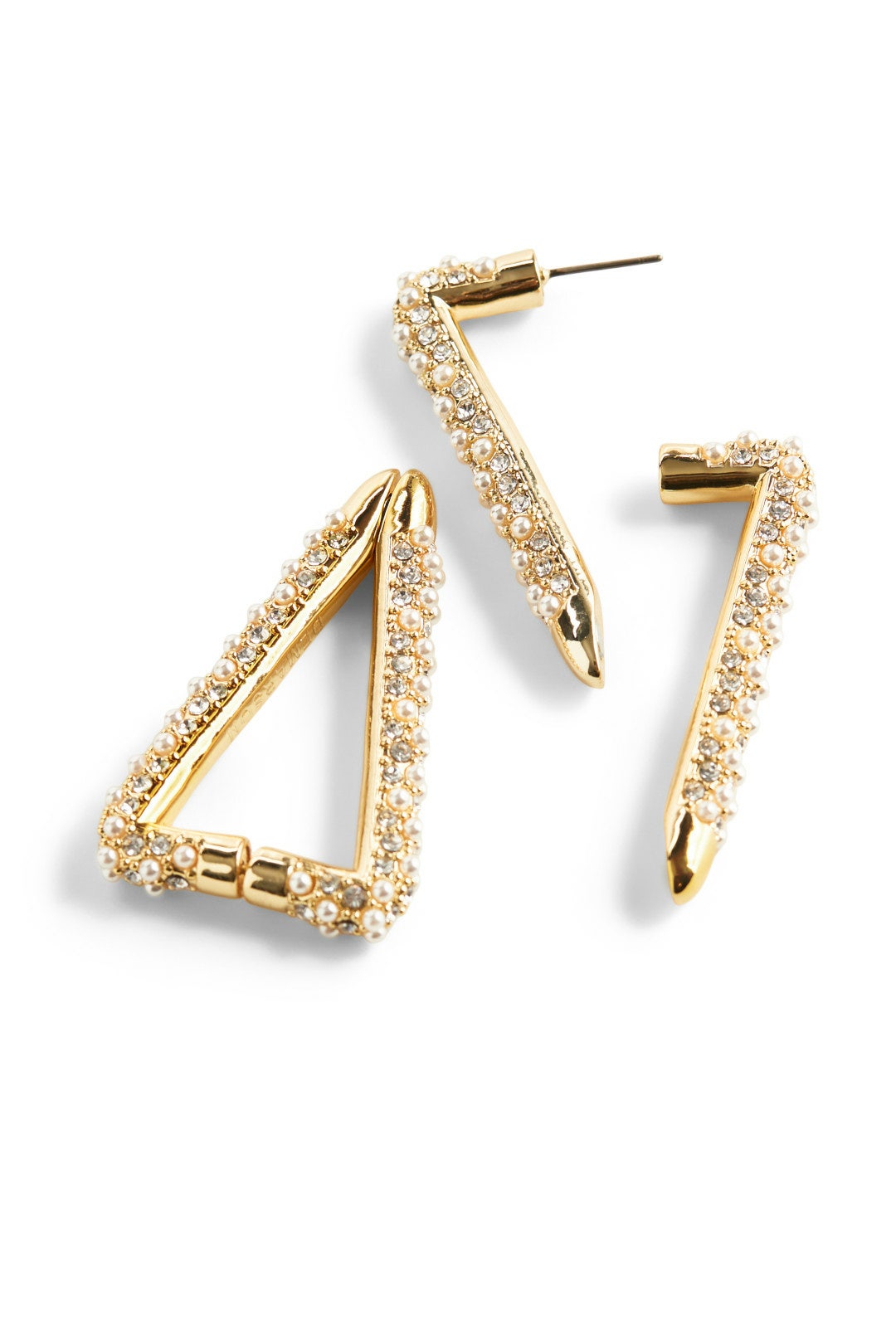 Vera Pavé Pearl Earrings by DEMARSON 1