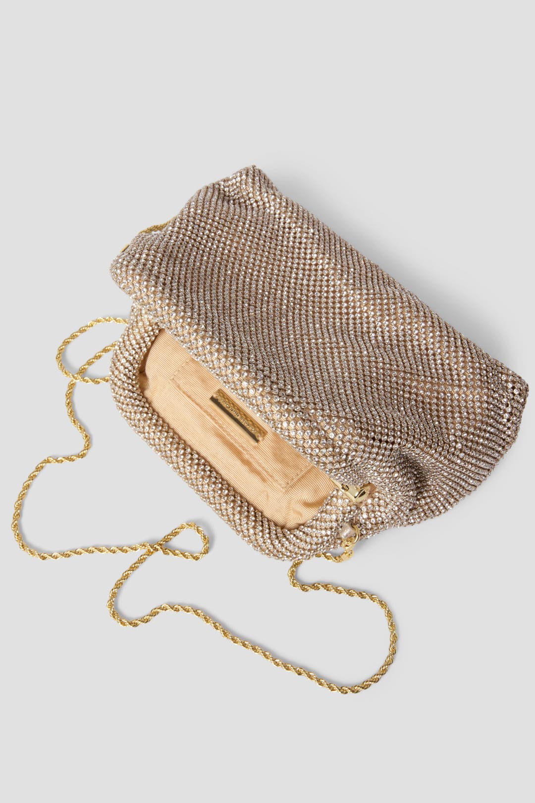 LOEFFLER RANDALL Doreen ファイユ ショルダーバッグ Doreen Gold Diamanté Frame Pouch | Clutches | Handbags