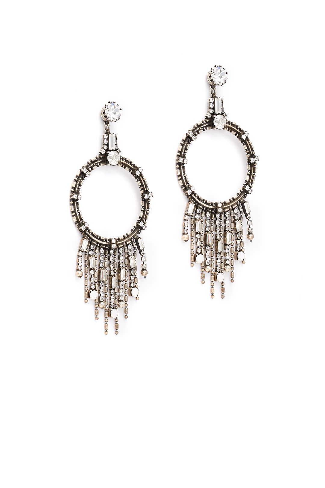 Silver Mila Earrings by Dannijo 1