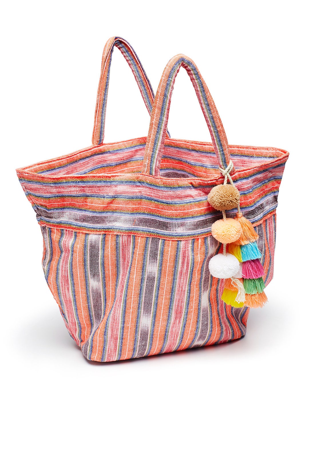 Coral Samui Stripe Tote by JADEtribe 1