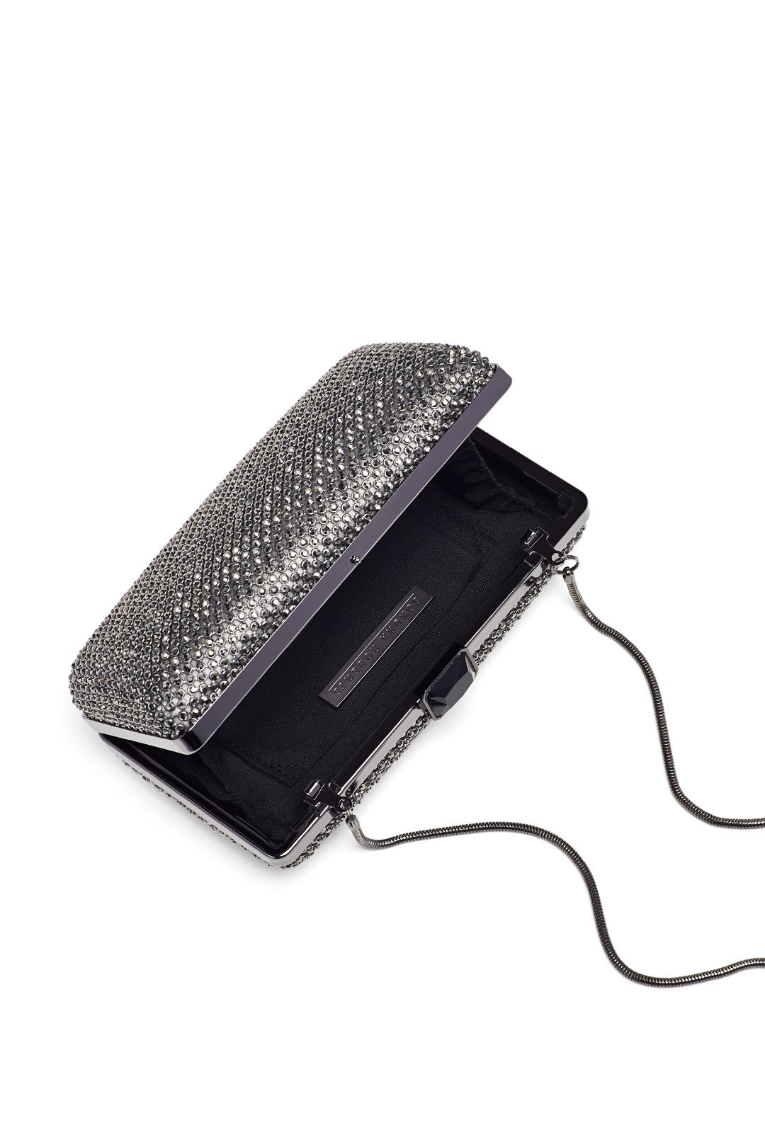 Gunmetal Crystal Clutch by Sondra Roberts 1