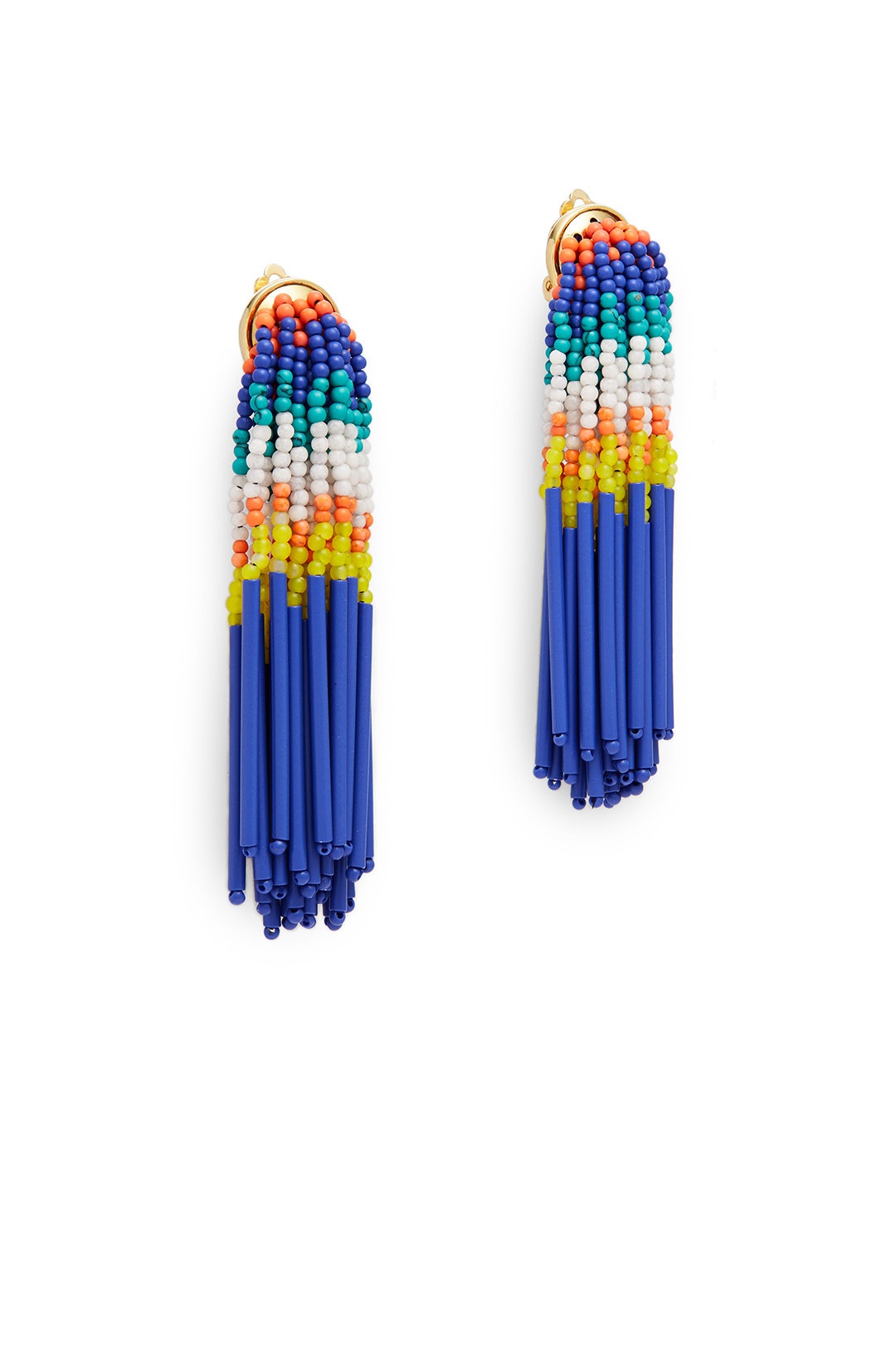 Striped Fringe Earrings by Lele Sadoughi 1