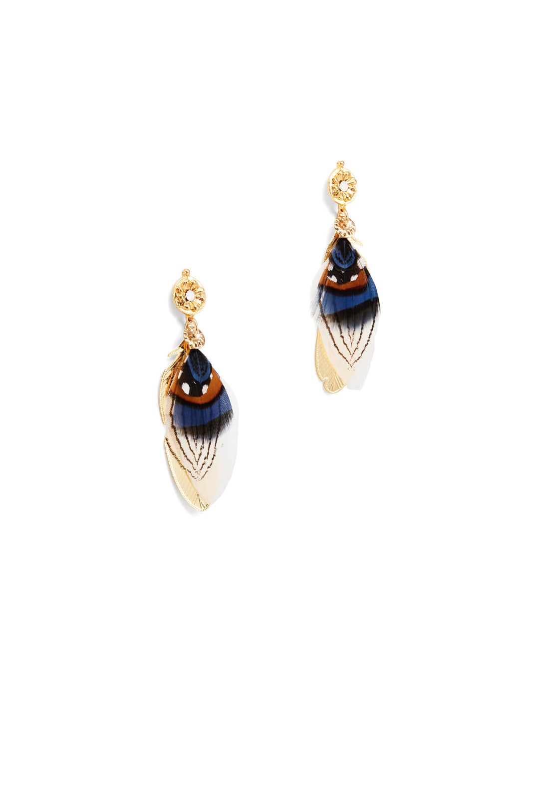 Sao Feather Earrings by Gas Bijoux 1