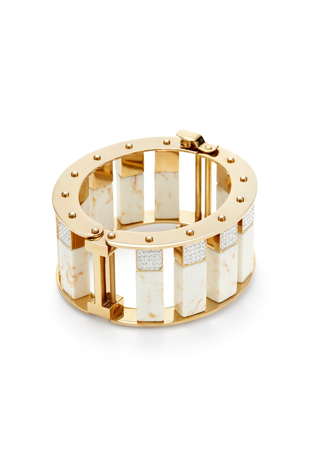 Pave Stone Bangle by Lele Sadoughi 1