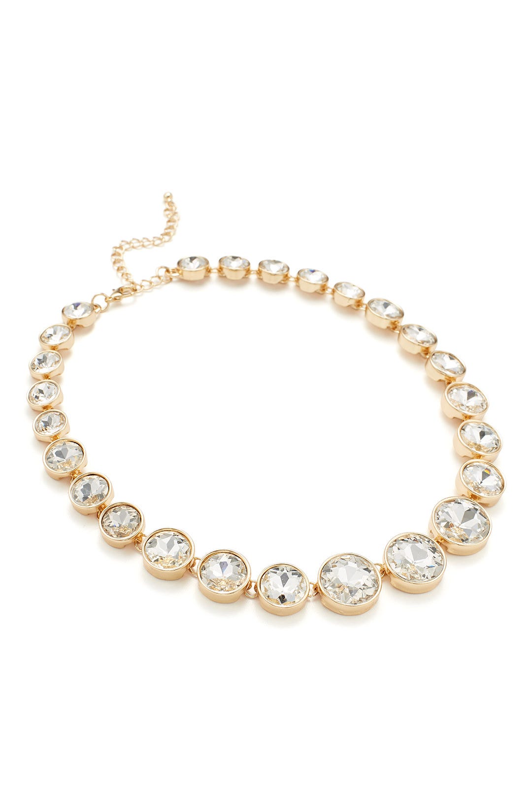 Crystal Bezel Necklace by Slate & Willow Accessories 1