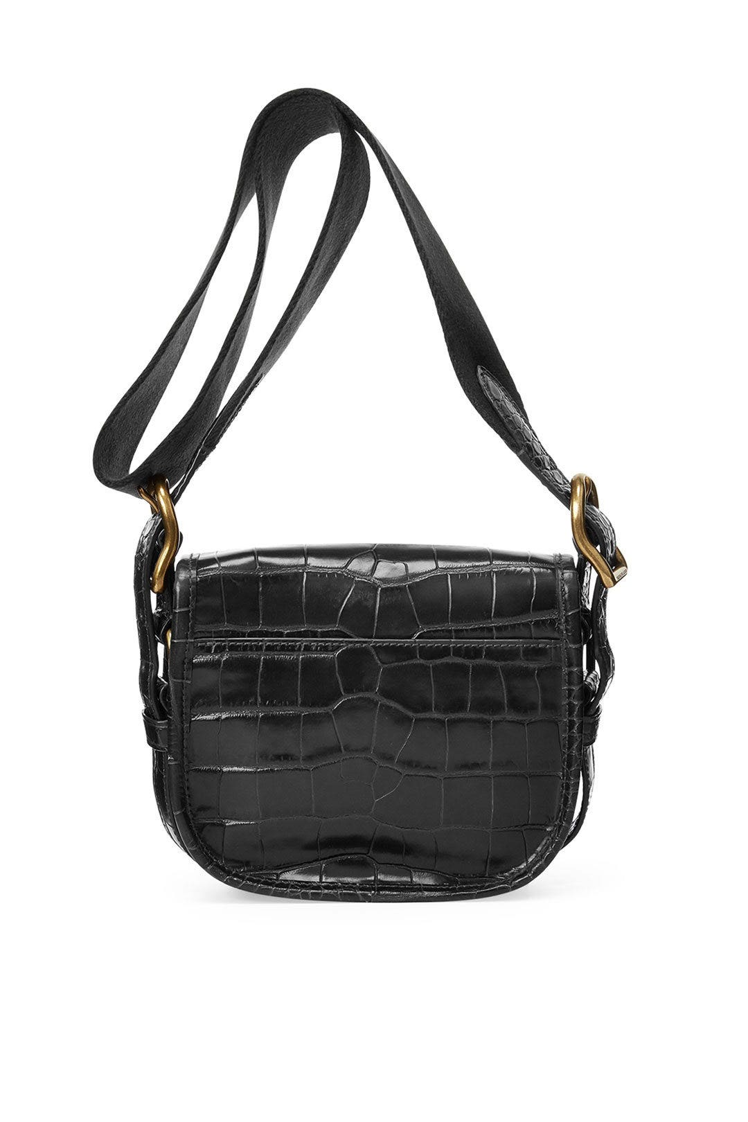 Black Croc Small Hutton Bag by Polo Ralph Lauren Accessories 1