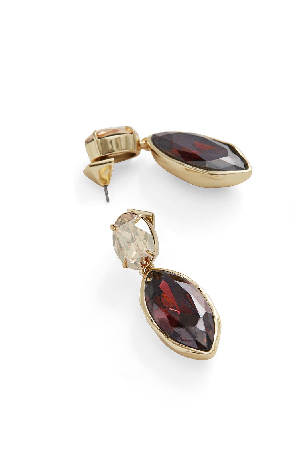 Navette Crystal Drop Post Earrings by Alexis Bittar 1
