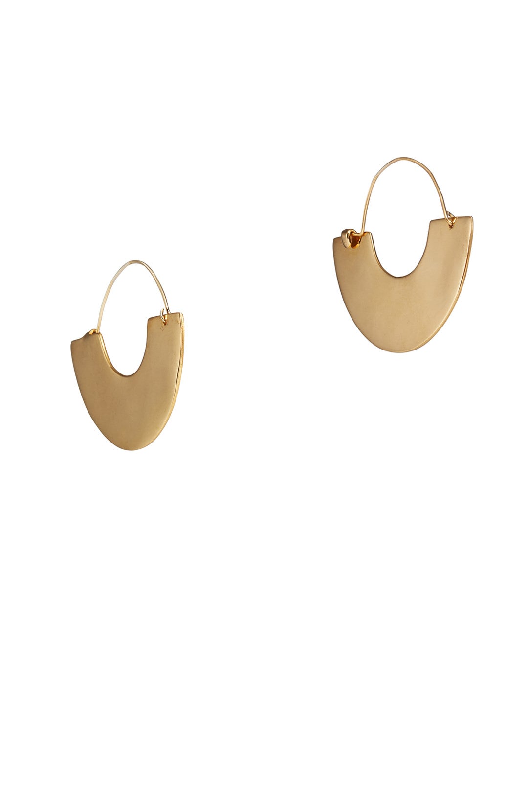 Gold Arc Hoop Earrings by Daughter 1