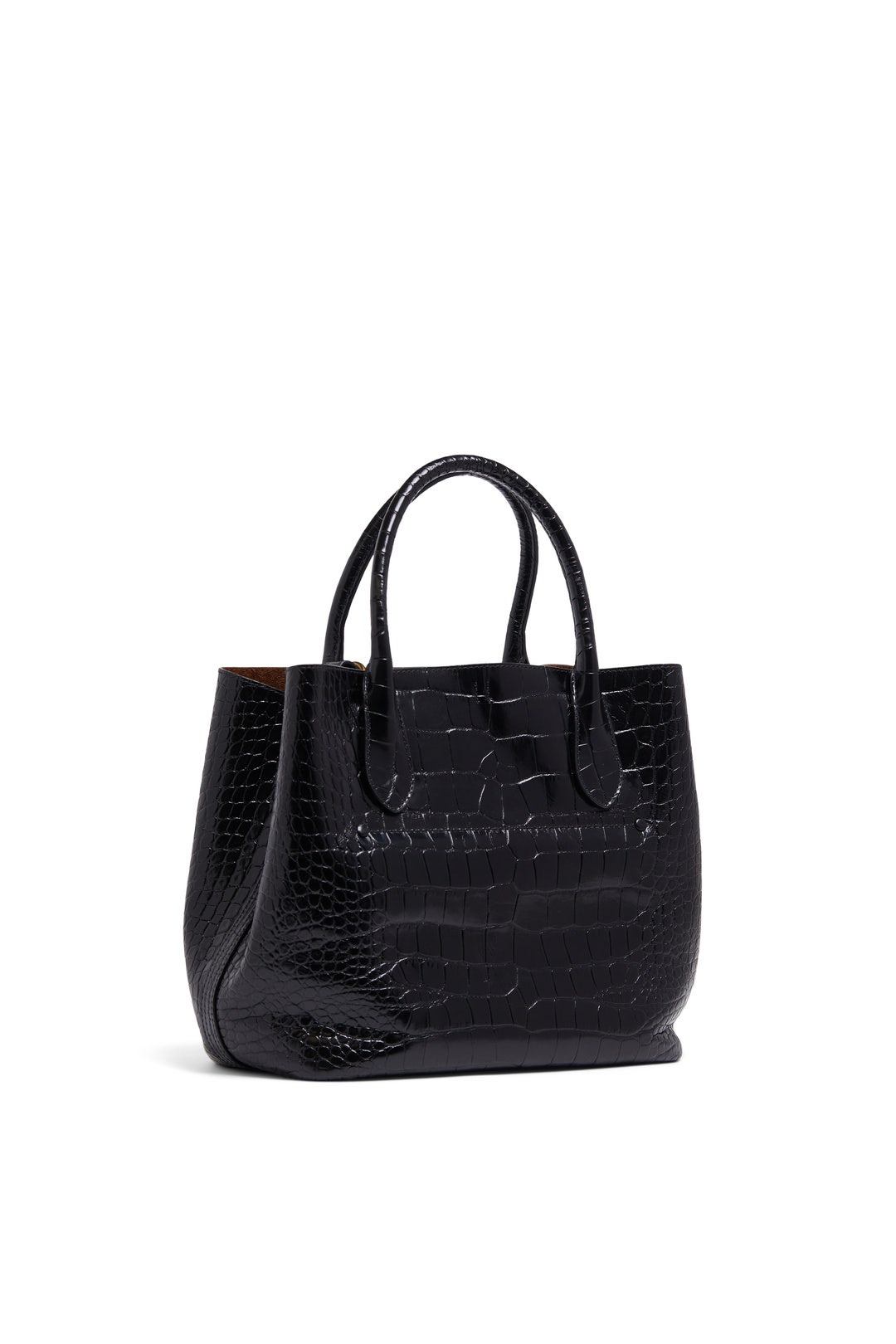 Black Croc Medium Tote Bag by Polo Ralph Lauren Accessories 1