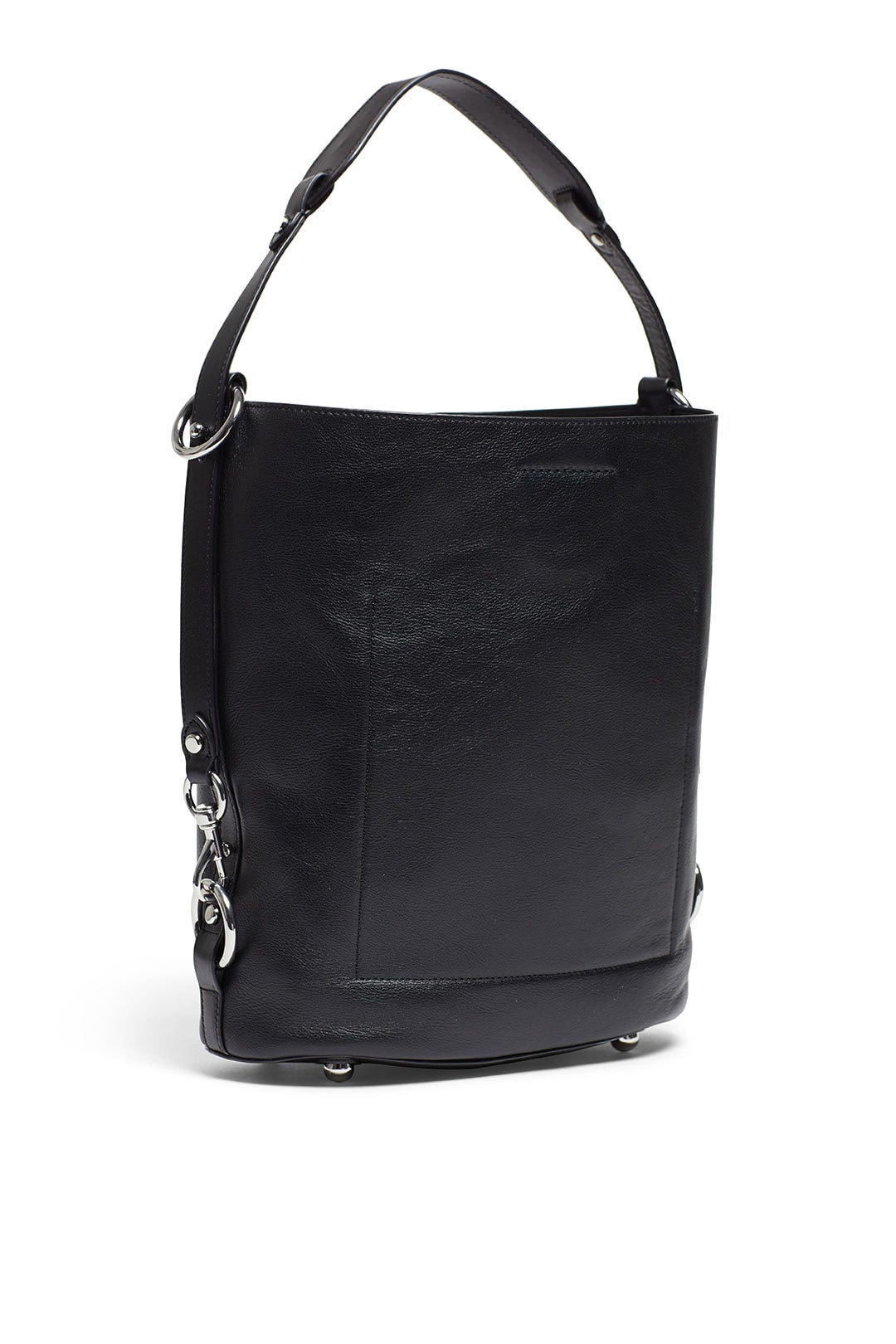 Black Utility Convertible Bucket Bag by Rebecca Minkoff Accessories 1
