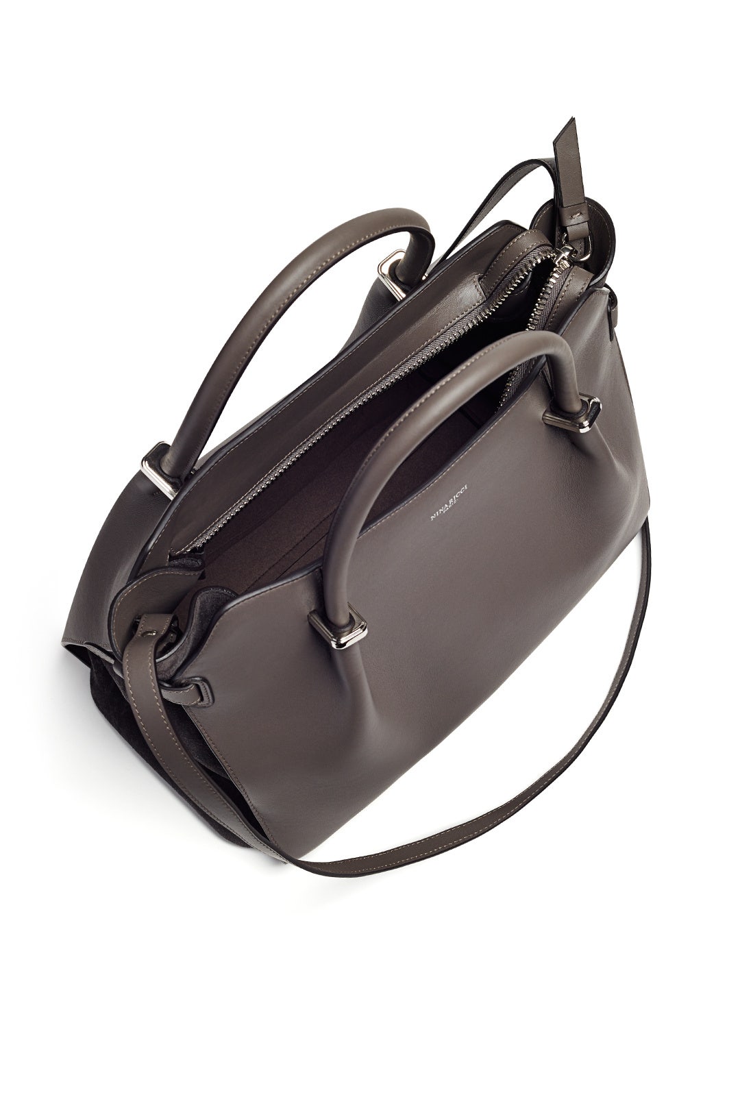 Grey Marche Satchel by Nina Ricci Accessories 1