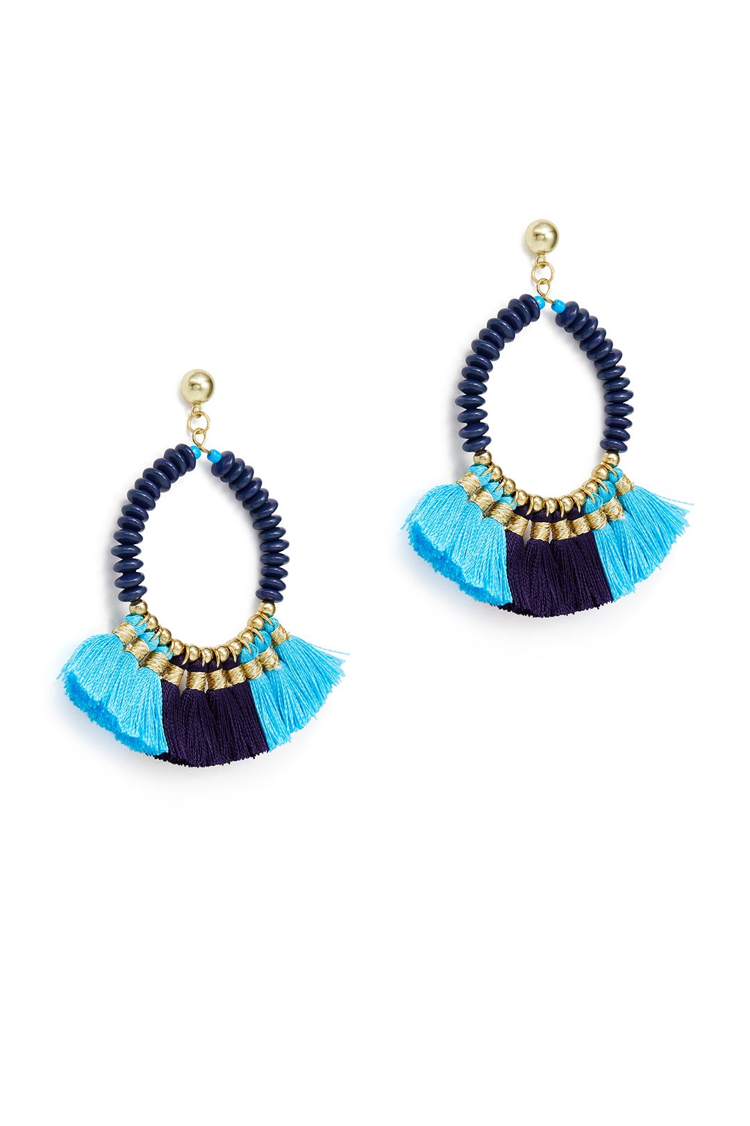 Navy Ruthie Earrings by Area Stars 1