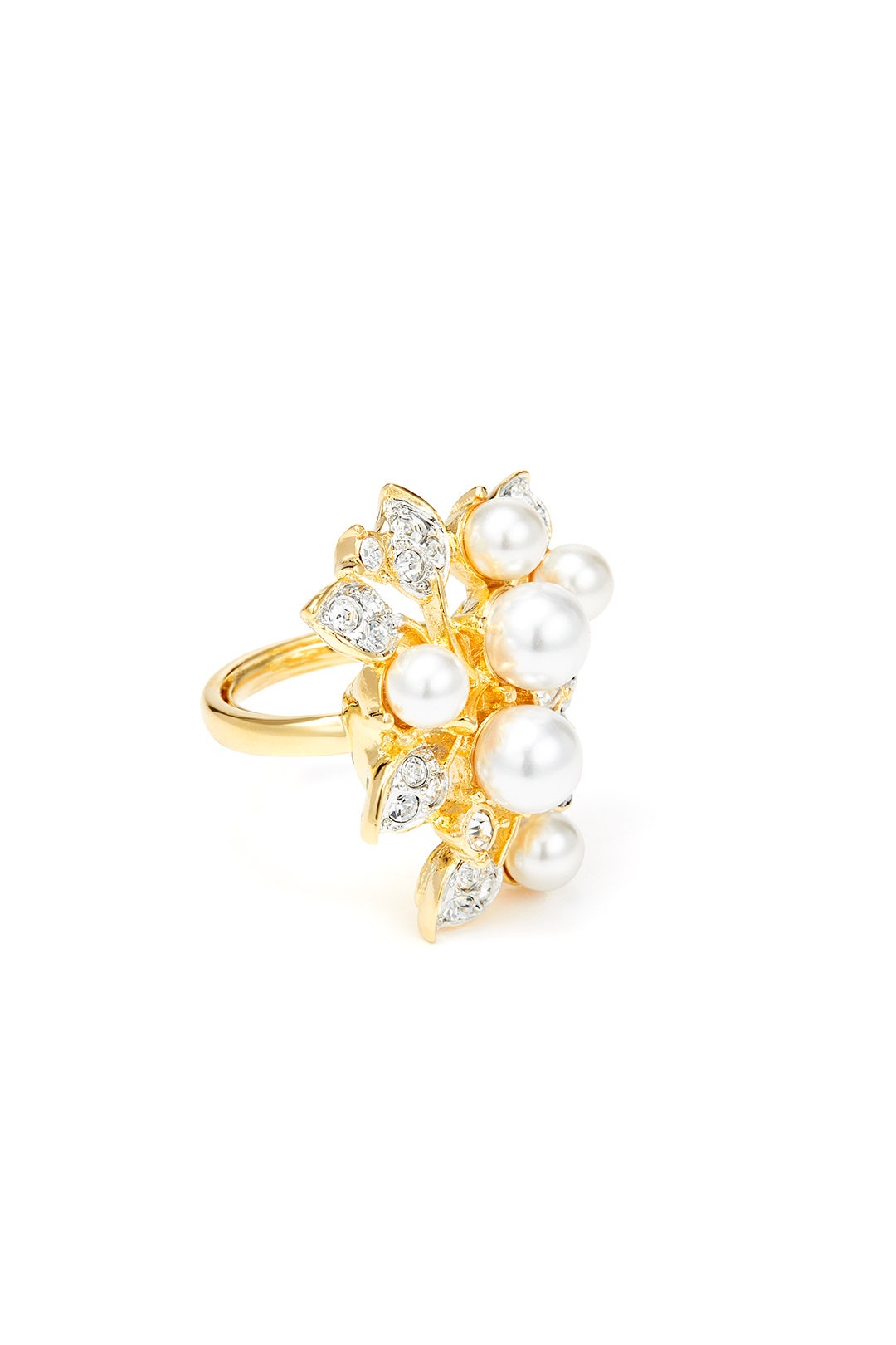 Pearl Floral Ring by Kenneth Jay Lane 1