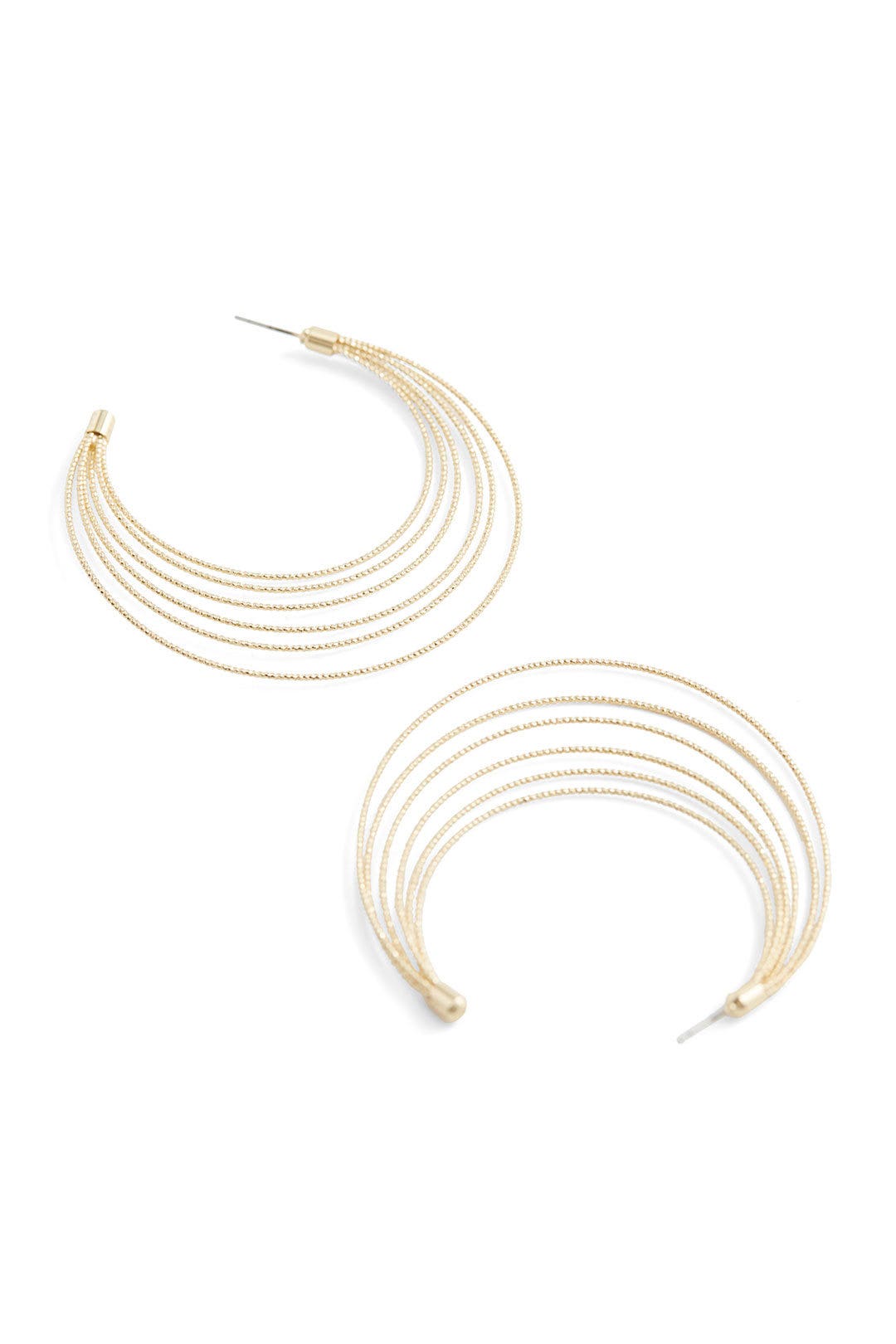 Gold Future Circle Hoops by Area Stars 1