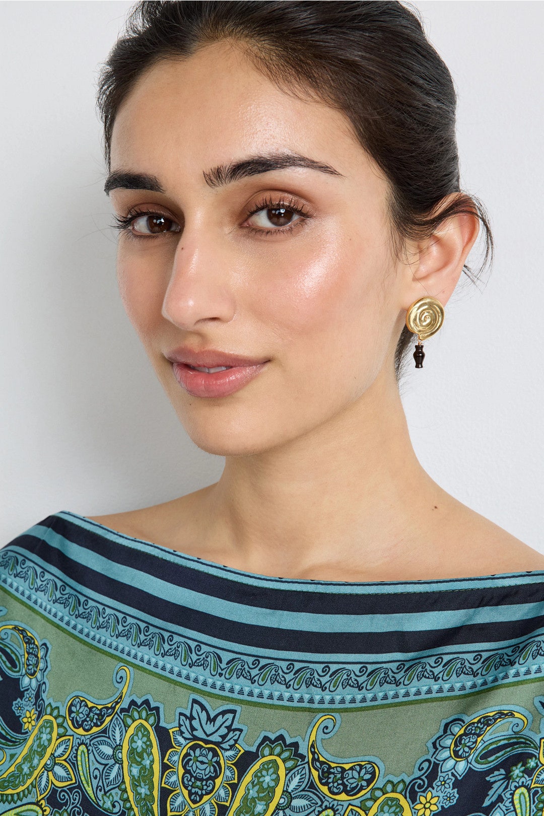 Spiral Shell Vessel Earrings by Odette New York 1