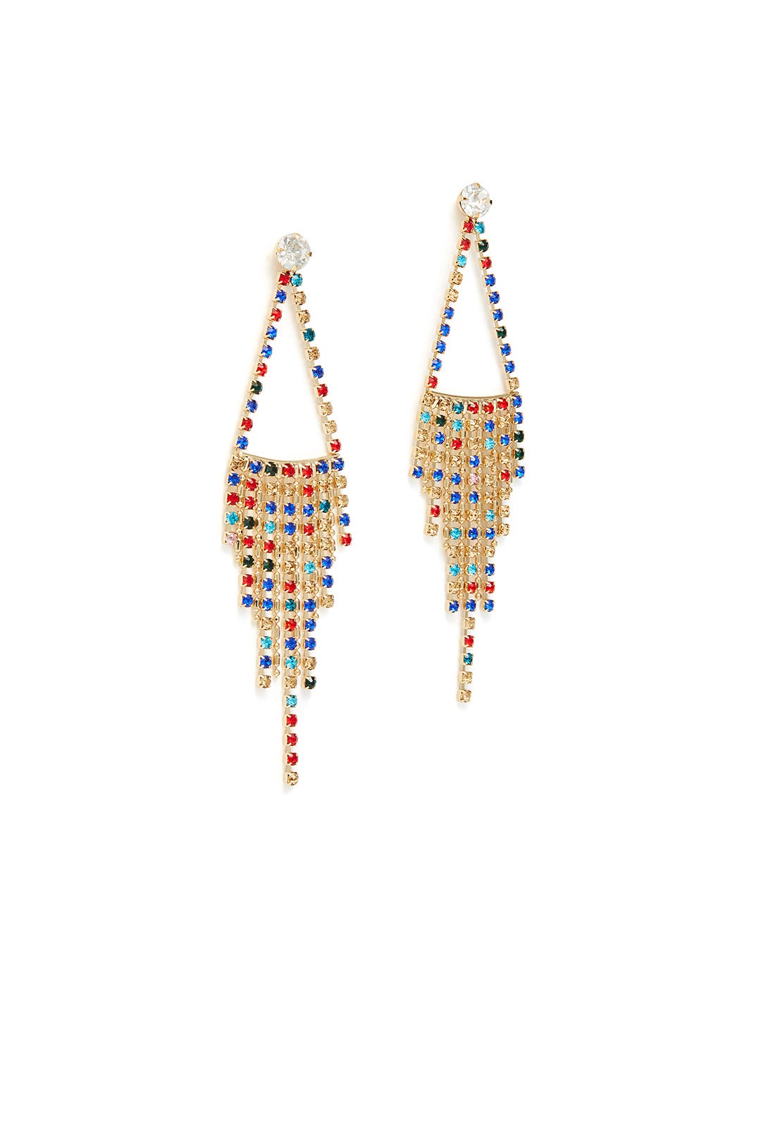 Rainbow Fringe Earrings by Slate & Willow Accessories 1