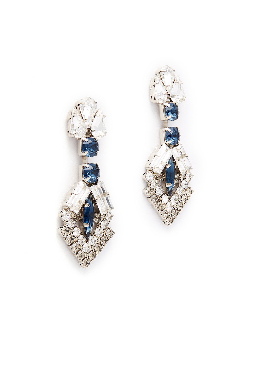 Midnight Mystery Crystal Arrow Earrings by Tova 1