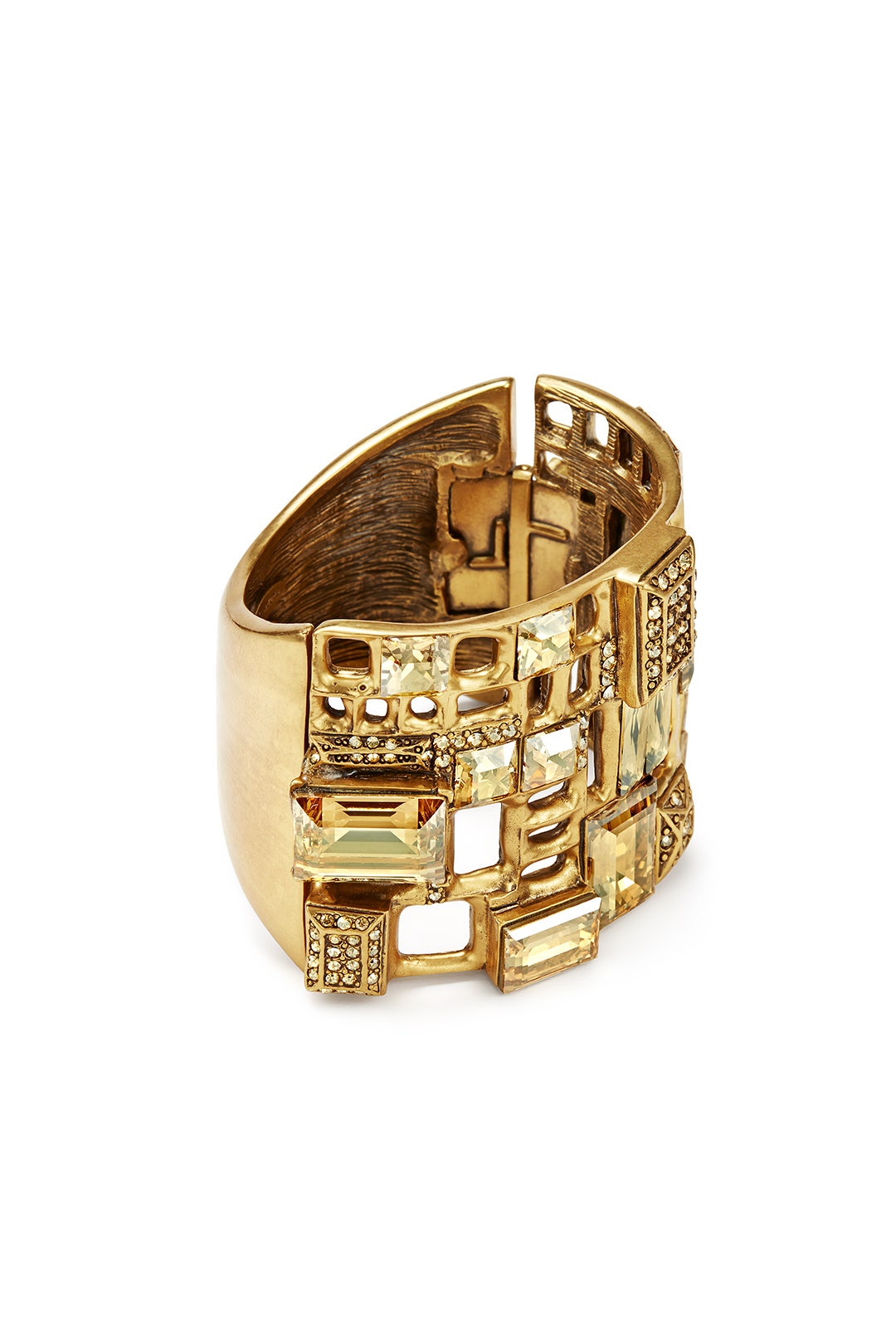 Gold Shadow Cuff by Oscar de la Renta 1