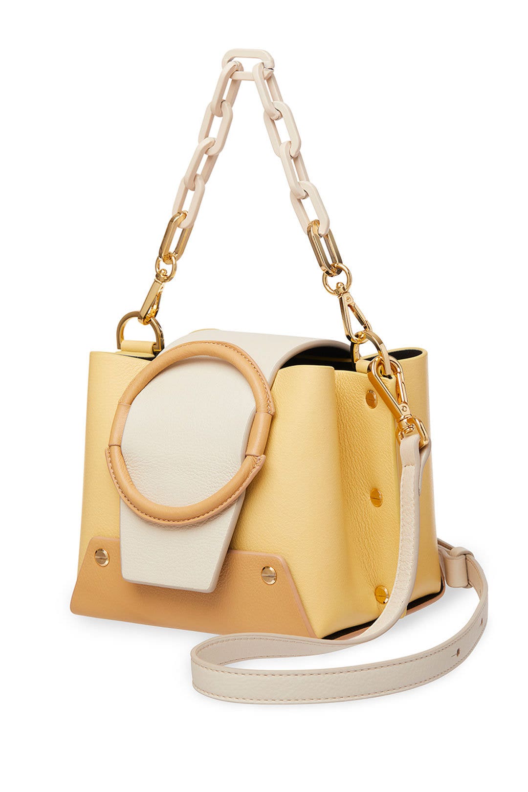 Mini Yellow Delila Bucket Bag by Yuzefi 1