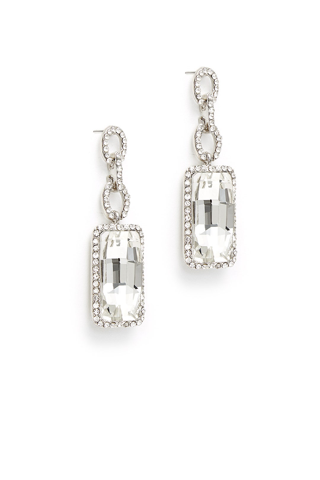 Crystal Baguette Earrings by RJ Graziano 1