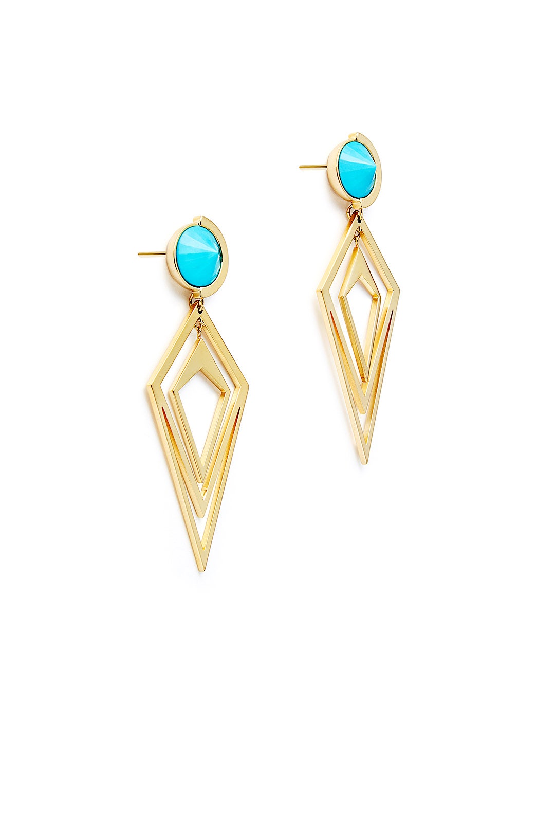 Blue Pointilist Orbita Earrings by Sarah Magid 1