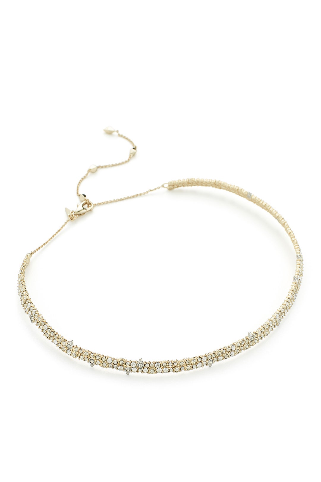 Gold Crystal Accent Choker by Alexis Bittar 1