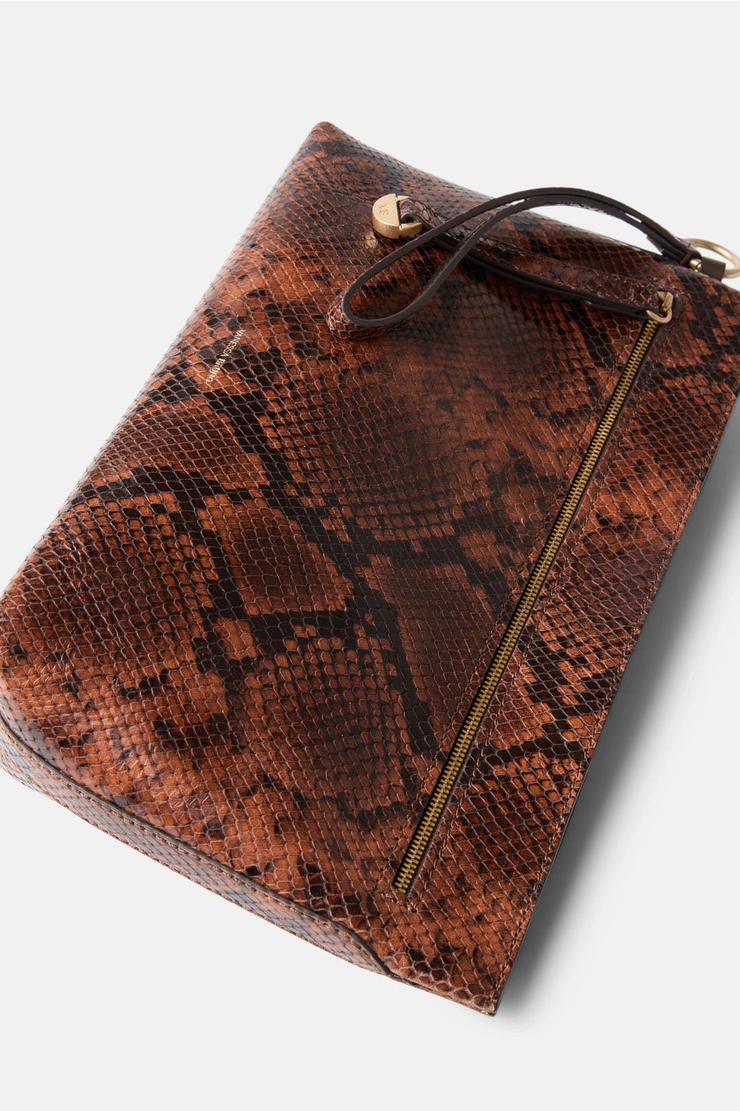 Faux Snakeskin Zippered Pouch by Vanessa Bruno Accessories | Rent