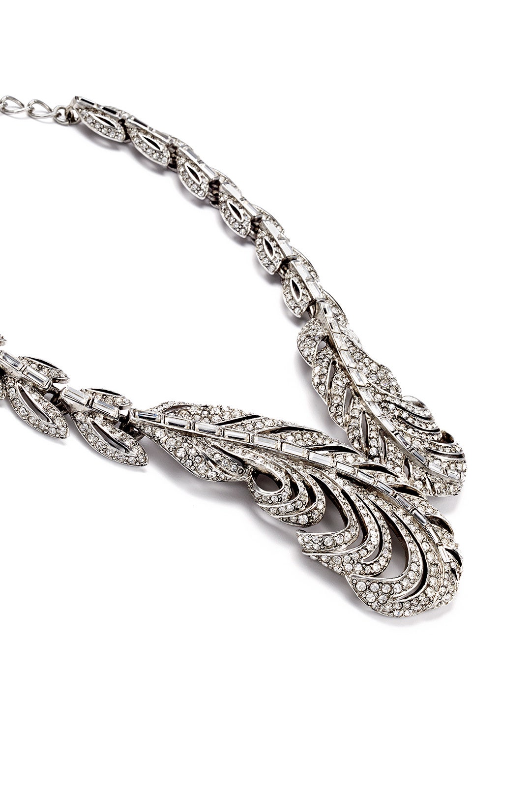 Crystal Feather Necklace by Oscar de la Renta 1