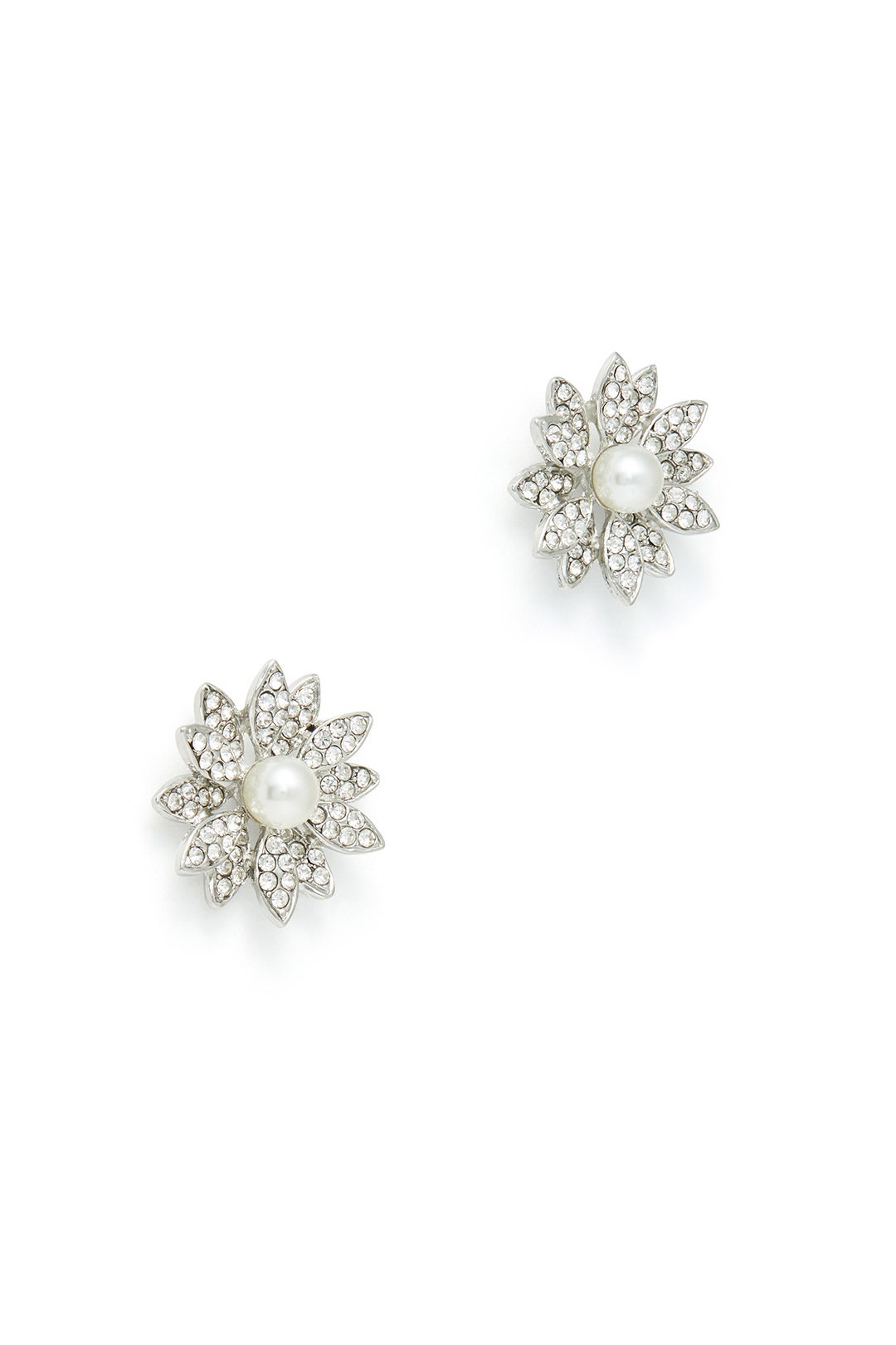 Pave Floral Studs by Slate & Willow Accessories 1