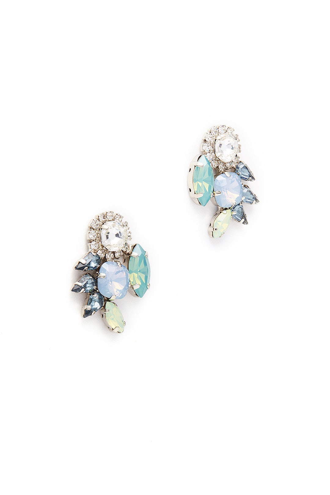 Midnight Emerald Crystal Cluster Studs by Tova 1