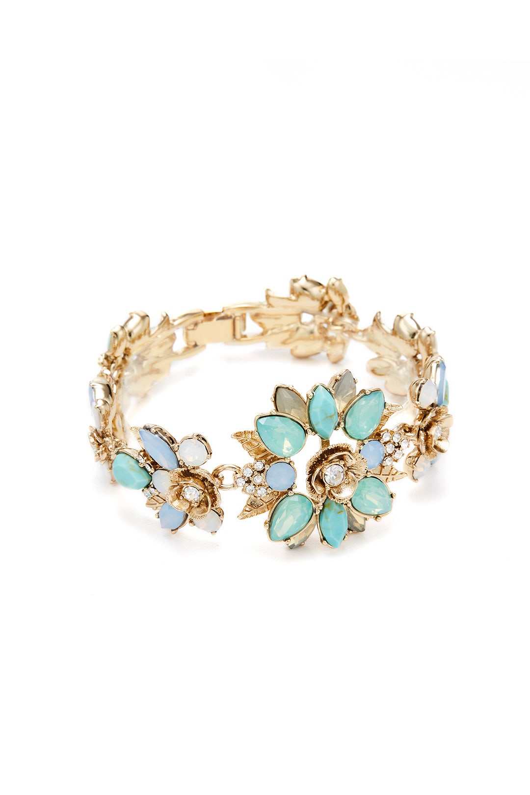 Mixed Stone Floral Bracelet by Marchesa Jewelry 1