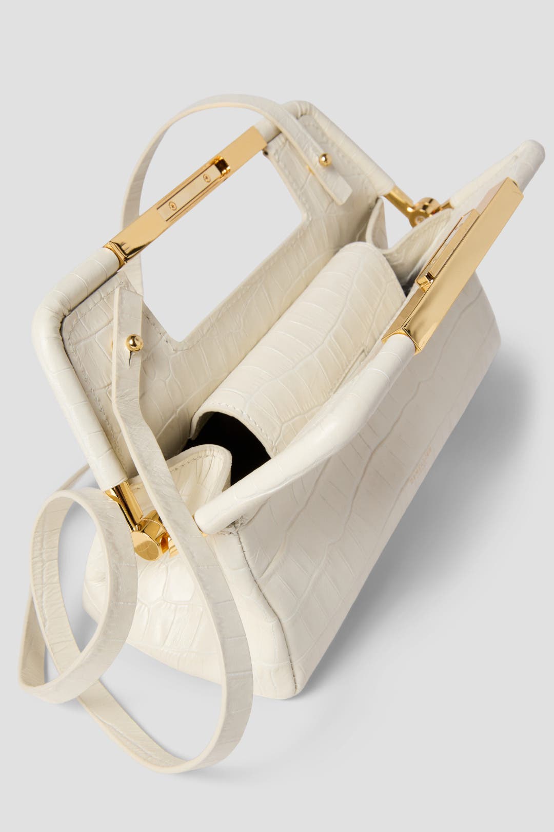 【DEMELLIER/デメリエー】 Mini Seville Demellier - Mini Seville Bag in Off White Crocodile