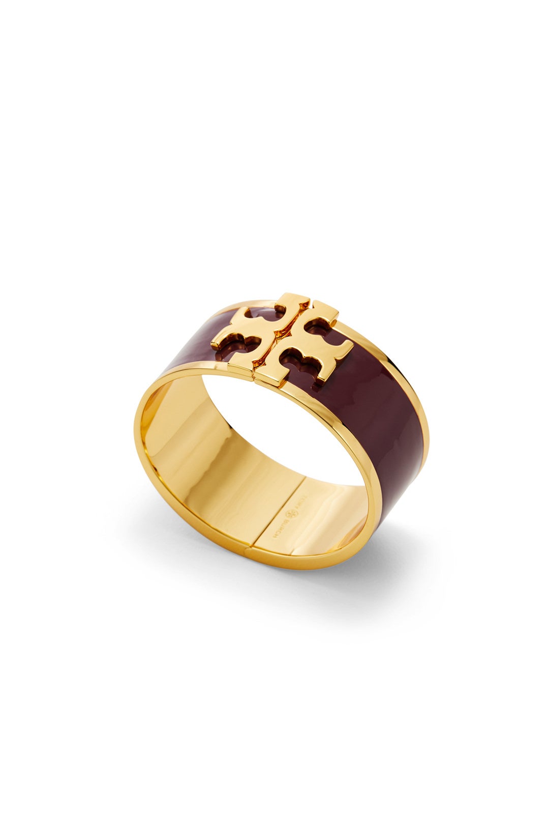Wine Raised Logo Cuff by Tory Burch Accessories 1