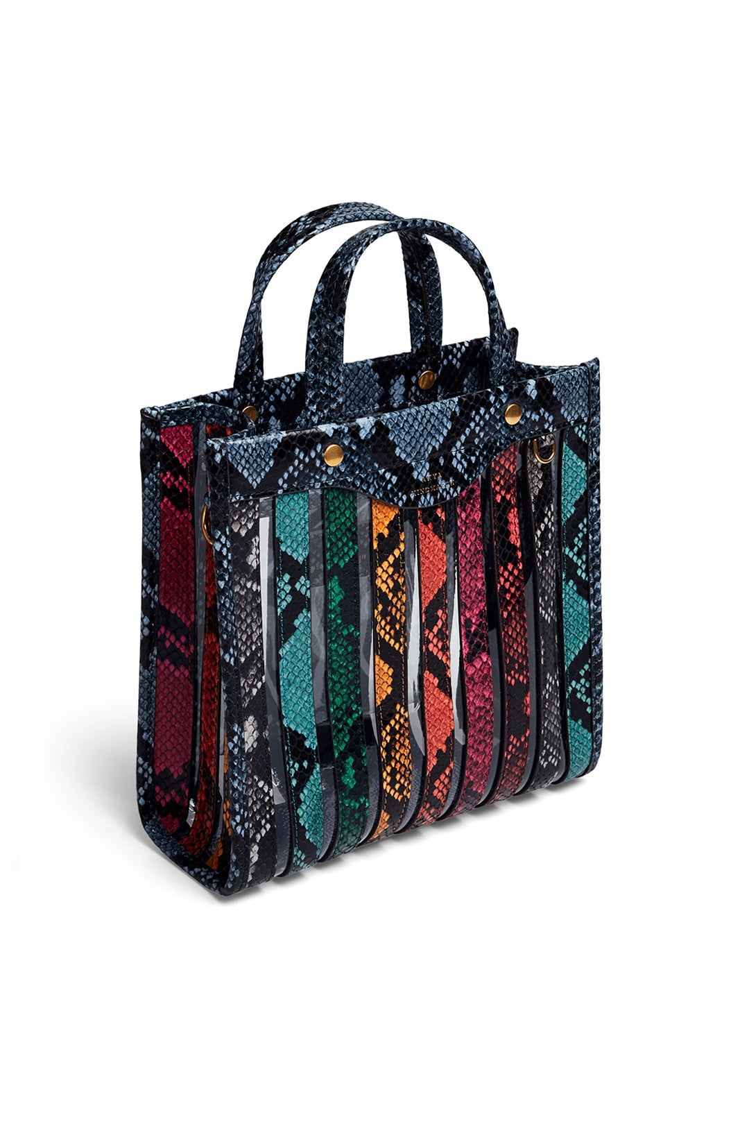 Python Print Multi Stripes Tote by Anya Hindmarch 1