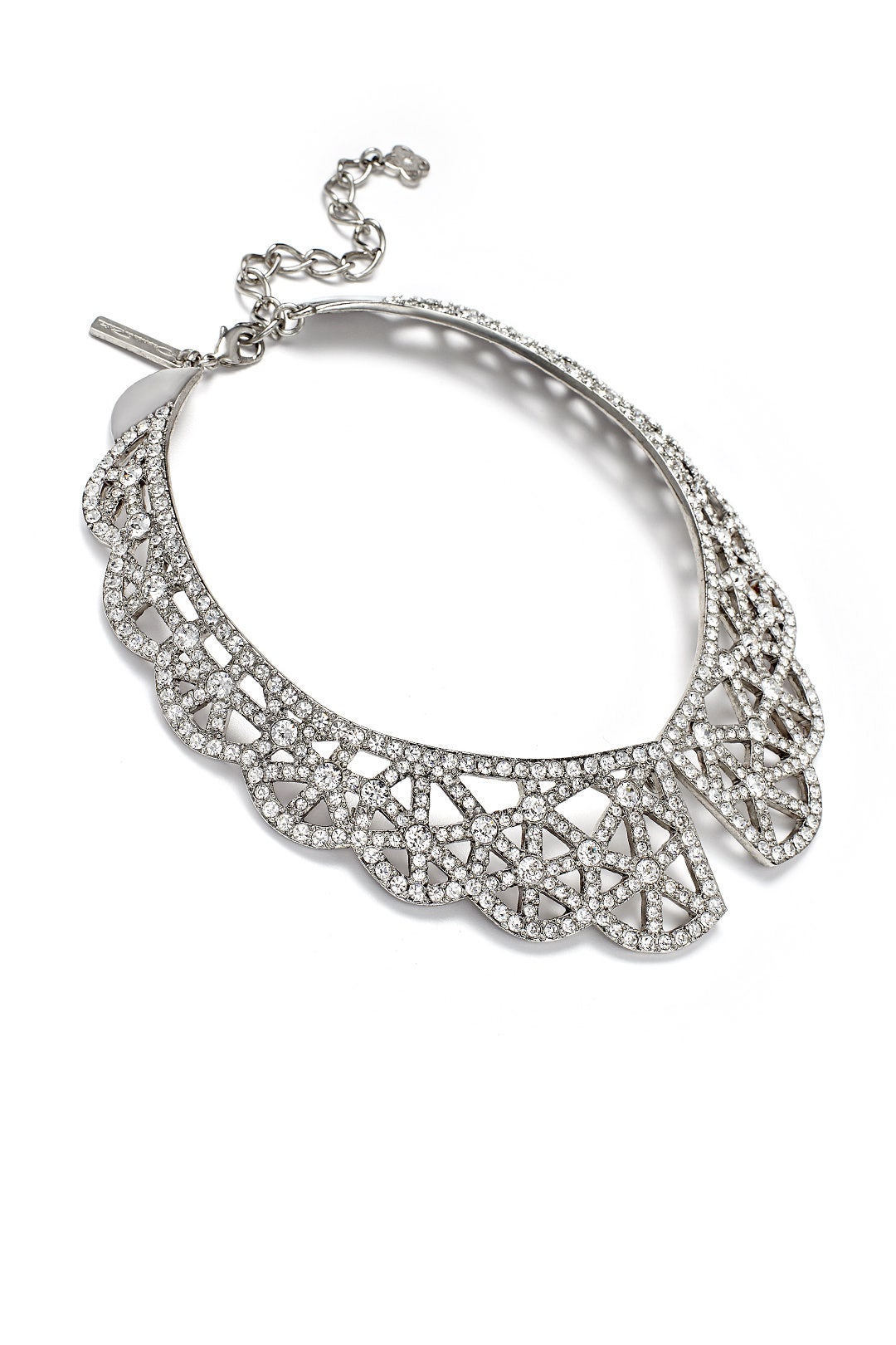 Crystal Web Necklace by Oscar de la Renta 1