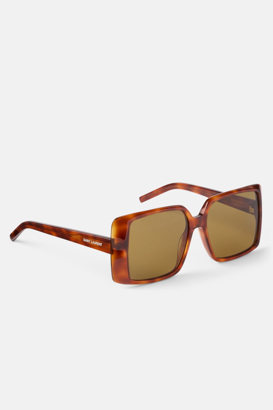 Havana Rectangular Sunglasses by Saint Laurent 2