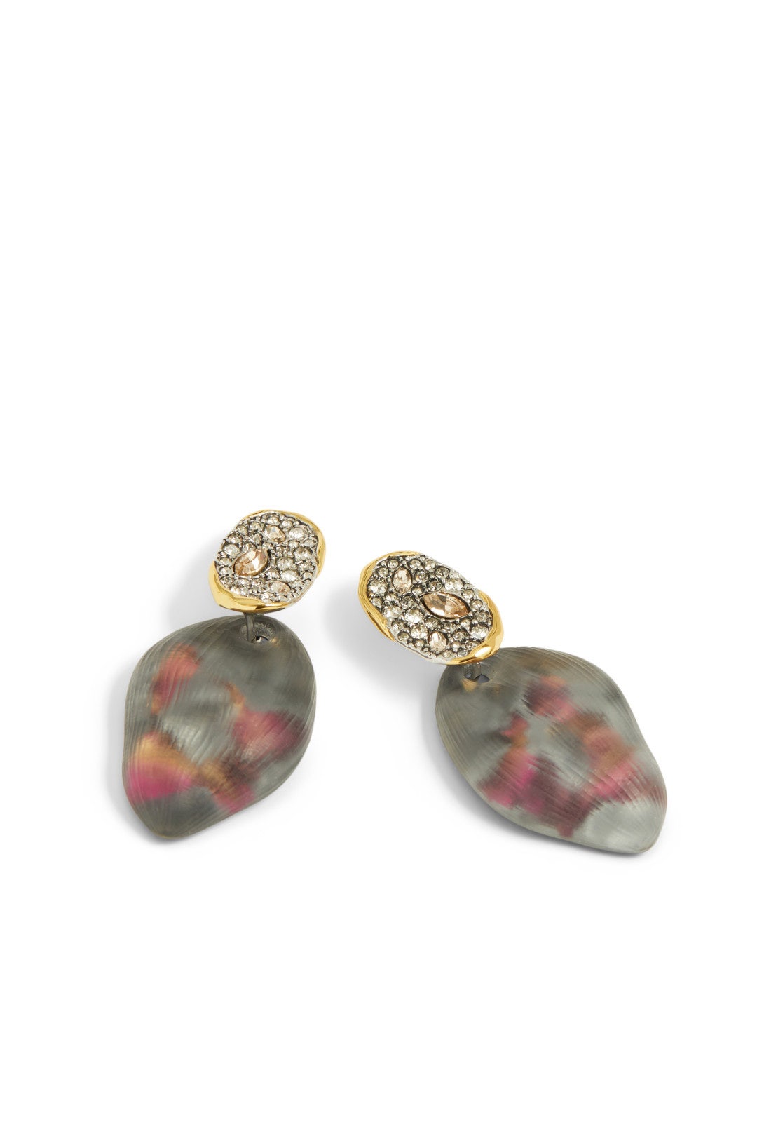 Crystal Lake Lucite Petal Earrings by Alexis Bittar 1