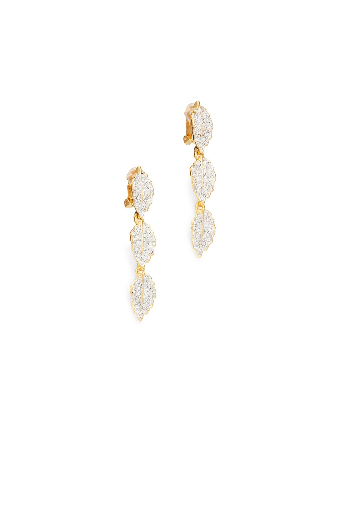 Crystal Leaves Earrings by Kenneth Jay Lane 1