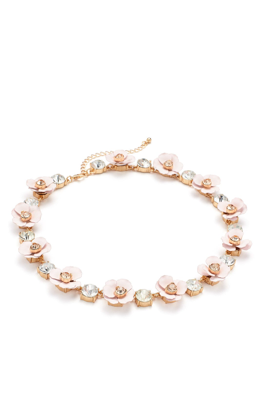 Blush Flowers Necklace by Slate & Willow Accessories 1
