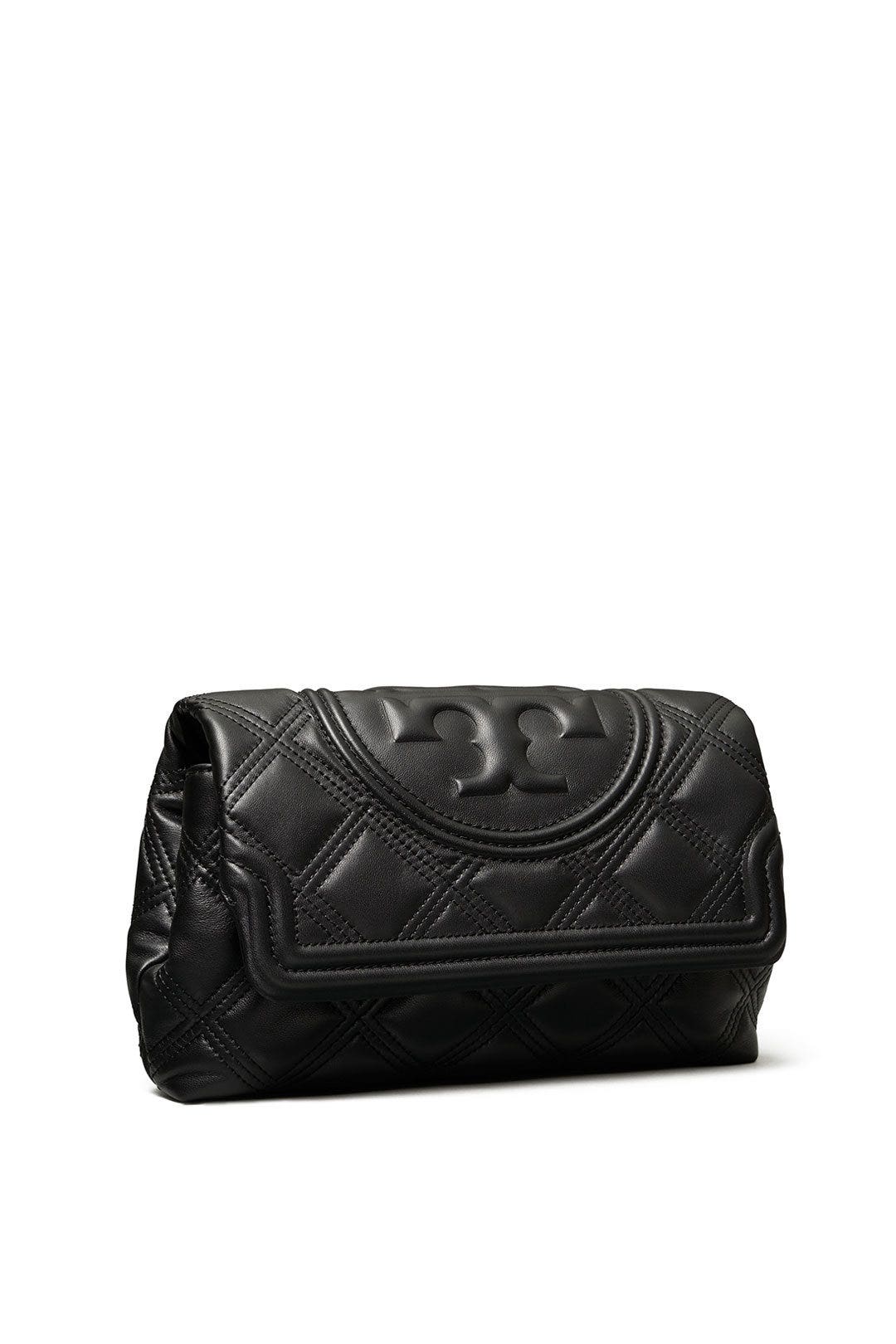 Black Fleming Soft Clutch by Tory Burch Accessories 1